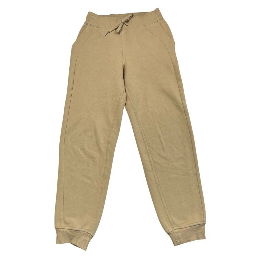 Lululemon Scuba High Rise Jogger FleeceβLined Trench Tan 28" Inseam Size 4